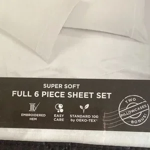 Karl Lagerfeld Bedding Karl Lagerfeld Full Size White Sheet